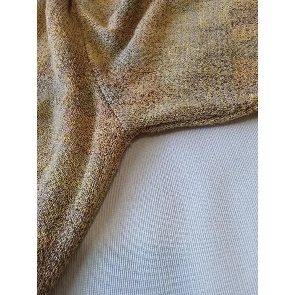 Ermenegildo Zegna Yellow Tight Knit Cotton Pullover Crewneck Sweater Men's XXL